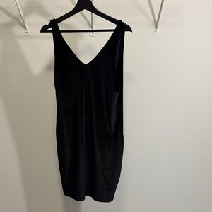 Torrid Black Velvet Dress with Bow